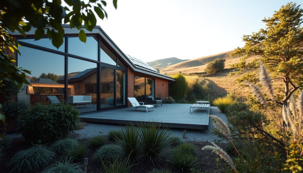 Nachhaltiges maßgeschneidertes Fertighaus Nachhaltiges maßgeschneidertes Fertighaus