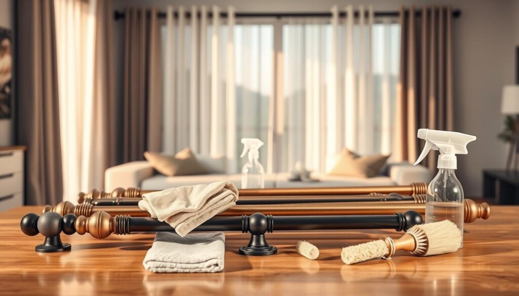 Gardinenstangen Pflege und Reinigung